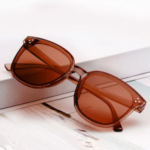 Stylish resin square frame UV protection sunglasses/outdoor casual mens and womens sunglasses 8035