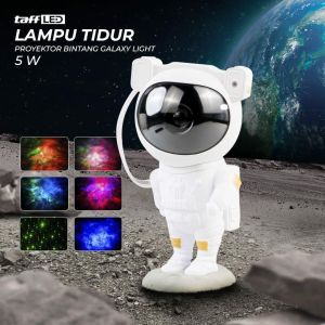 Galaxy Star Projector proyektor astronot Night Light Astronaut Starry Sky Lamp Home Room AESTHETIC