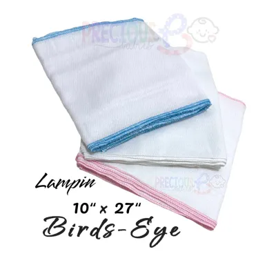 3PCS/6PCS/12PCS Birds Eye Cloth Diaper/Lampin 10x27 inches PAHABA ANG CUT