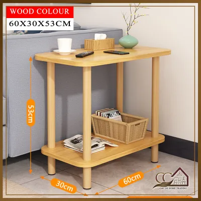 Wooden Side Coffee Table Bedroom Livingroom Sofa Bed Table Simple Modern Nordic Minimalis Furniture Meja Kopi Sisi Murah CCDH