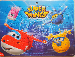 Early Educational Toys 40 Pcs of Cartoon Frozen Princess Super Wings Micky Mouse Winnie the Pooh Dino Toys Story MC Queen Cars Nemo Kid Puzzle Toys Jigsaw