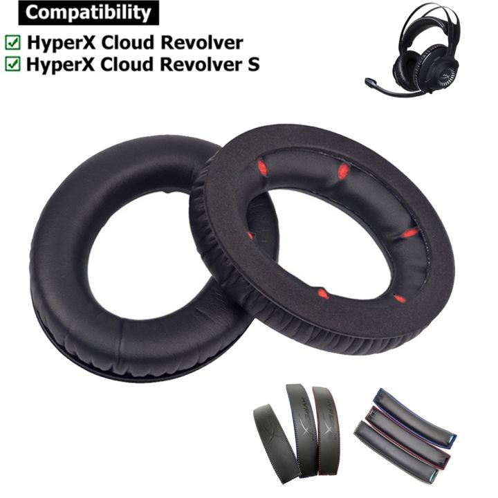 1 Pair Ear Pads for HyperX Cloud Revolver S Headphone Earpads Cushion Sponge Headset Earmuffs