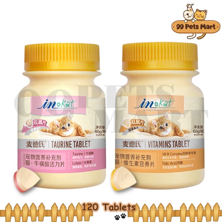 Med’s Inkat Taurine / Vitamins Tablet Cat 60G / 120 Tablets Inkat