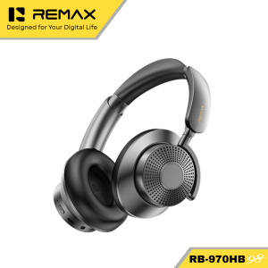 Remax RB-970HB Wireless Headphone Bluetooth V6.0 ANC Five Microphone Doubly Noise Cancelling 90° Folding