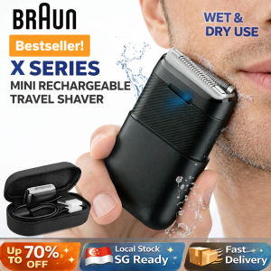 SG[Stock] Braun X Series Mini Shaver Rechargeable Wet & Dry Travel Razor