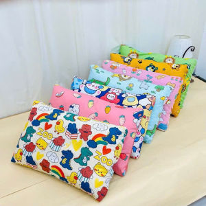 Gối Nằm Cho Trẻ Em Chất Cotton mềm Mại Mát 1 Mặt Nhung hạt đậu 1 Mặt Vải Cotton Thoáng Mát Cho Bé | Gối Cotton cho Bé | Gối mẫu Giáo Cho Bé