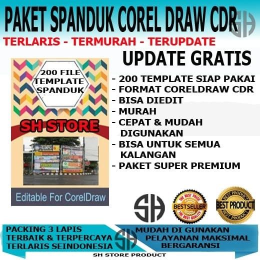 Paket Template Desain Spanduk / Banner Siap Edit Format CDR Coreldraw