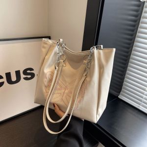 EERSHENSHI  กระเป๋าโท้ทสำหรับสุภาพสตรีกระเป๋าเป้สะพายหลังทรงสูงทรงผีเสื้อความจุขนาดใหญ่