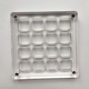 INVADER 16-Grid Seashell Display Box Durable Acrylic Starfishs Trinket Storage Case with s Seashell Storage Box Bead Nail Jewelry Chic Gife
