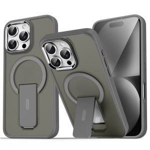 (SG) LionShield iPhone 17 Pro Max / 17 Pro / 17 Air / 17 / 16 Pro Max / 16 Pro / 16 Plus / 16 / 15 / 14 / 13 / 12 Magnetic Warden T Case with Stand Casing