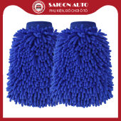 [HCM] Combo 2 chiếc bao tay rửa xe ô tô xe máy làm bằng sợi microfiber mềm mịn tạo nhiều bọt găng tay rửa xe bộ đồ nghề vệ sinh oto xe hơi chuyên dụng