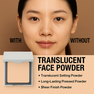 Eclat Sheer Finish Pressed Powder Breathable Buildable Coverage Non-Comedogenic Water-Resistant Touch-Up Compact Sensitive Skin Safe No Flashback