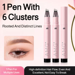 Natural Hair-Like Eyebrow Pencil with Six-Cluster Multi-Use Tip for Easy Brow Definition Natural Look Long Lasting Wear Daily Makeup Essential