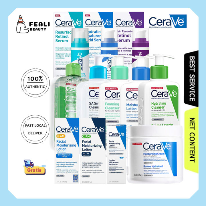Ready Stock Cerave Long Lasting Fresh Moisturizer 236ml / Moisturizing ...