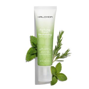 HALOVIDA Herbal Scalp Scrub Scalp Exfoliator Clarifying Itchy ment    Deep Cleanse Remove Buildup Excess Oil & Flakes Rosemary tin Mint Sooth Itchy Scalp ment Volumizing 5.29 oz