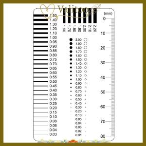 [Valitoo] Badge gauge Stain card Point gauge wire gauge film ruler Stain contrast ruler