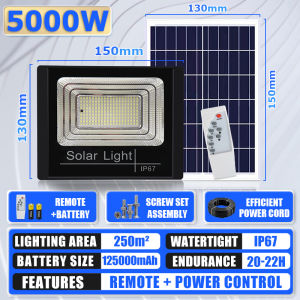 BUY 1 TAKE 1 Solar light outdoor waterproof IP67 150000W Solar flood light Solar light indoor light LED Light Withsolar Panel 