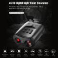KKmoon Kính nhìn xuyên đêm HD APL-NV009 4K Kính kỹ thuật số Ống nhòm ban đêm Zoom quang học 1080P 5x xem 984ft/300m trong bóng tối với màn hình LCD 3-inch Hỗ trợ màn hình hình ảnh ghi video. 