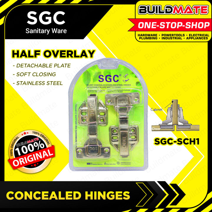 Sgc Stainless Steel Concealed Hinges Soft Close Full Overlay Half