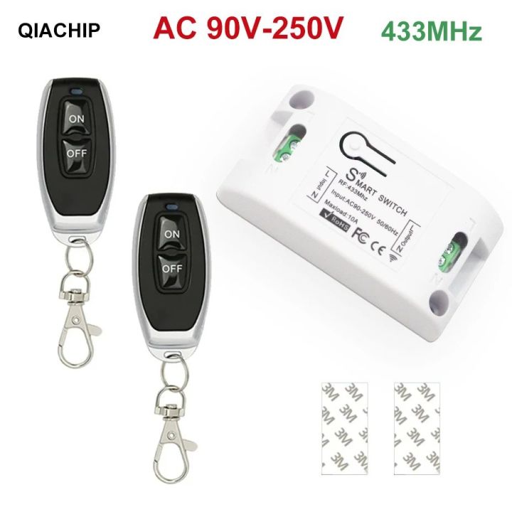 RF 433.92Mhz Universal Wireless Remote Control 433 Mhz Switch 110V 220V ...
