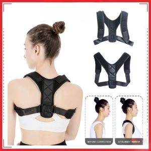 Back Shoulder Posture Corrector Support Invisible Fracture Correction Brace Belt Strap 背部驼背矫正带