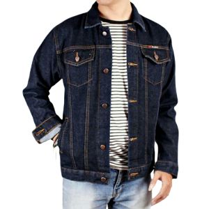 Jaket Denim Pria Size M L XL XXL Jeans Sandwash Cowok