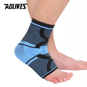 Pelindung Engkel Kaki Aolikes 7131 Deker Bantalan Silicon Engkel Elastis Olahraga Hiking Fitness Voli Basket Lari Gym Futsal Support Protector Ankle Anti Slip