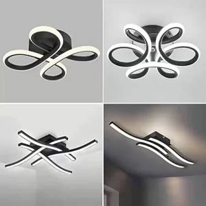 Modern LED Ceiling light for living room balcony bedroom wave-shaped aluminum creative special-shaped light