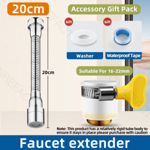Flexible Tap Extender Stainless Steel Anti-Splash Rustproof Aerator 720 Swivel Water Bubbler Hose For Kitchen Sink