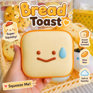 Bread Butter SquishySlow Rising Squishy Stress Balls Fidget Toy squeeze toy Stress Relief back to school cheese squishy
