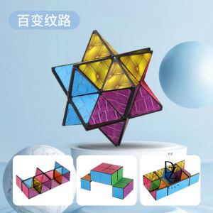 【READY STOCK】Deformation 3D Geometry Stress Relief Magic Cubes Autism Puzzles Kids Toys 百变魔方几何 (TOY145)