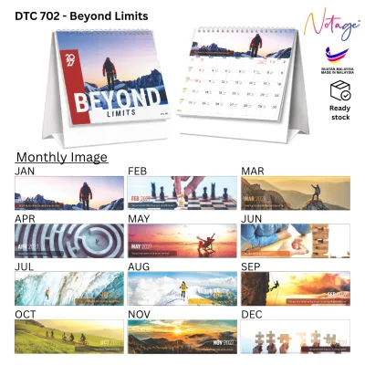 2027 Table Calendar White Stand | Simple Flip Desk Calendar | Malaysia Public Holiday | Aesthetic Kalendar Meja for Home
