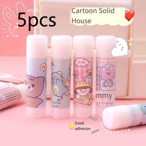10pcs/ 5pcs Solid Glue PVA Glue Stick Cute Clear Glue School Office Supplies 9g