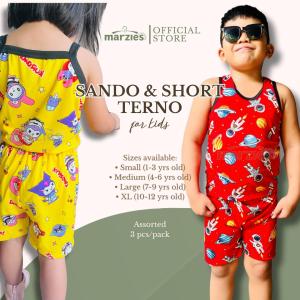 SANDO SHORT TERNO FOR KIDS 3 PCS ASSORTED