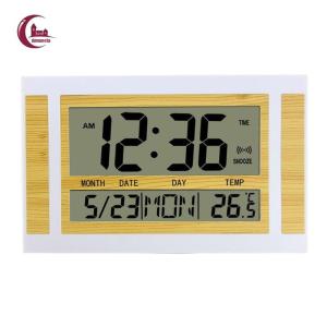 Large Screen Digital Alarm Clock Table Wall Clock Indoor Temperature Meter Calender ClockFast shipping