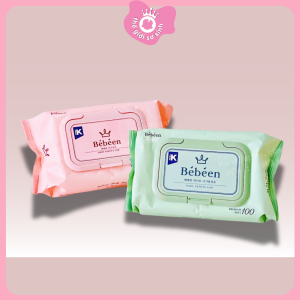 Khăn ướt Bebeen Original Hàn Quốc 100 Tờ (Màu ngẫu nhiên)