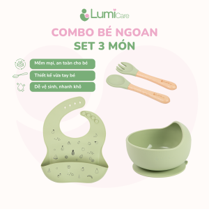 Combo Bé Ngoan Lumicare - Set 3 món - Xanh lá