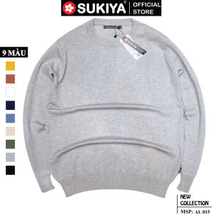Áo Len Nam Cổ Tròn SUKIYA Chất lông thỏ mềm mại AL15