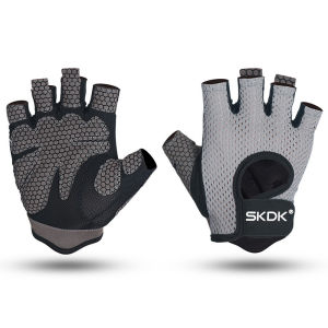 OLIKEI 1 Đôi Găng Tay Tập Thể Dục Nửa Ngón Cho Nam Nữ Miếng Đệm Lòng Bàn Tay Dày Găng Tay Tập Gym Chống Trượt Silicon Găng Tay Nâng Tạ Tập Luyện