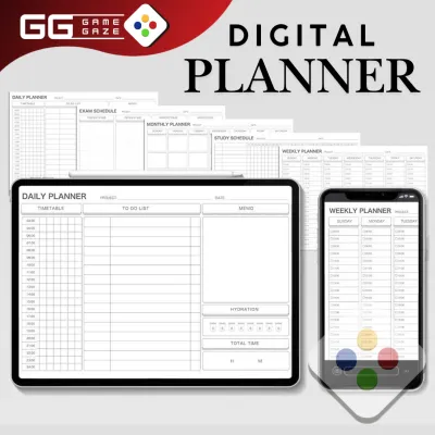 Notability / GoodNotes Minimalist Exam Planner / Monthly Planner / Weekly & Daily Planner / Digital Planner