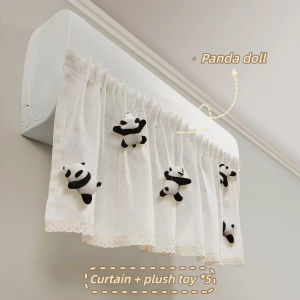 Aircon Wind Shield Curtain Wall-mounted Aircon Anti Direct Wind Air Deflector Curtain 5PCS Plush Dolls