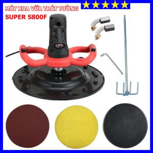 Máy Xoa Vữa Trát Tường Nội Địa Trung Quốc SUPER S800F - Công Suất 1680W - Đầy Đủ Phụ Kiện - Bảo Hành 6 Tháng