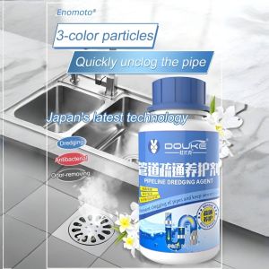 [Dissolves Hair Grease Antibacterial Deodorizing] Powerful Drain Cleaner Quickly Dissolves Hair Oil Stains Unclog Disinfect Drain Cleaner Drain Cleaner With Strong Dissolving Power For Pipes Toilets Kitchens Bathrooms