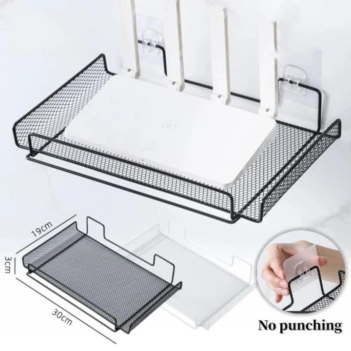 Wall Mounted Router Shelves for Living Room Television WiFi Router Box