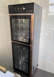 ตู้อบฆ่าเชื้อ ประตูเดี่ยวแนวตั้ง ตู้อบฆ่าเชื้อสำหรับอุปกรณ์เครื่องครัวสำหรับฆ่าเชื้อ 450ลิตร จัดส่งภายใน1-3วัน