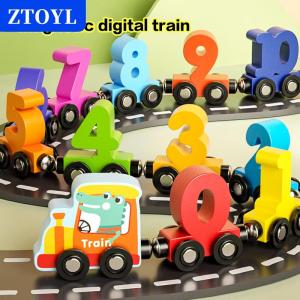 [COD] ZTOYL ชุดของเล่นรถไฟแม่เหล็กจำนวน1ชุดชุดของเล่นฝึกการเรียนรู้การเรียนรู้เบื้องต้นสำหรับเด็กวัยหัดเดิน