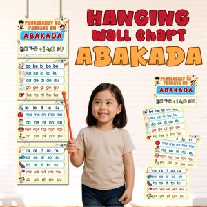 Abakada Hanging Wall Chart – Unang Hakbang sa Pagbasa Tagalog Reading Kinder Preschool Material thinkingtots.shop