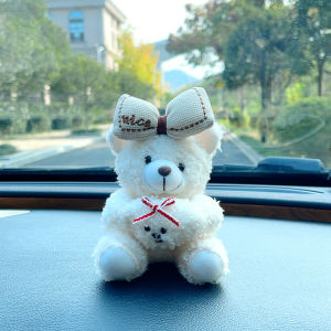 💕Cute Cartoon💕Cartoon Plush Bear Car Ornaments Seat Belt Shoulder Pendant Bag Pendant Christmas可爱车饰挂件