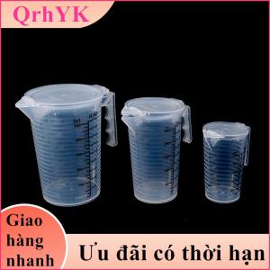 💫QrhYK💥  100 250 500ml đo ly Jug rõ ràng Baking nhà bếp bột nước với bìa SC