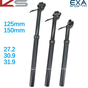 Kindshock Dropper Seatpost Height Adjustable 125 150mm Travel Exa Form Speed Up 27.2 30.9 31.6 MTB Bike Lever Control Seat Post